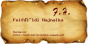 Felföldi Hajnalka névjegykártya